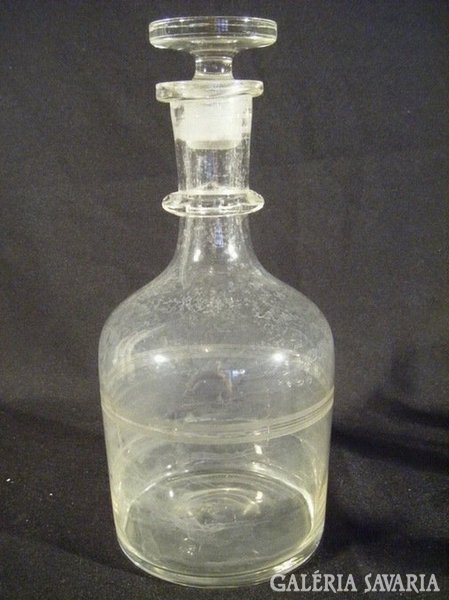 K149 Régi nagyméretű literes dugós üveg