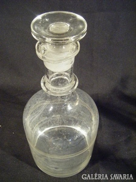 K149 Régi nagyméretű literes dugós üveg