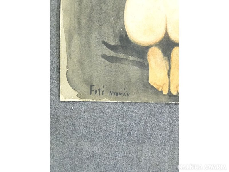 8286 Jelzett művészi akvarellek albumban 11 db