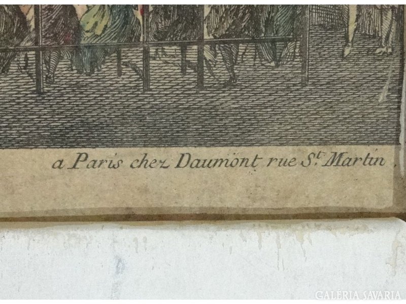 8336 Antik párizsi színház litográfia