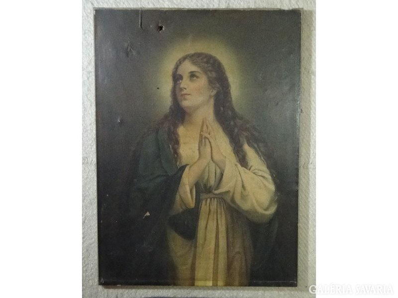 8382 Olajnyomat szentkép Szűzmária 70,5 x 97 cm
