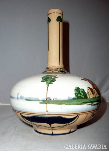 Holland szecessziós vizimalmos váza