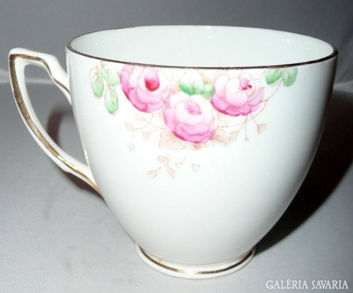 Rózsás angol porcelán teás csésze