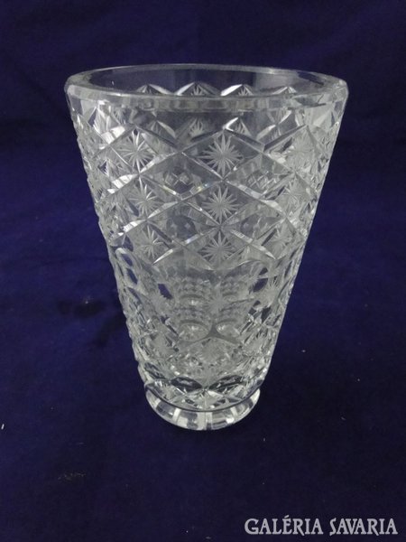 8993 Vastagfalú csiszolt üveg váza