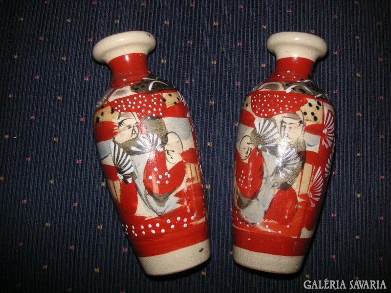 Pair of antique, oriental vases