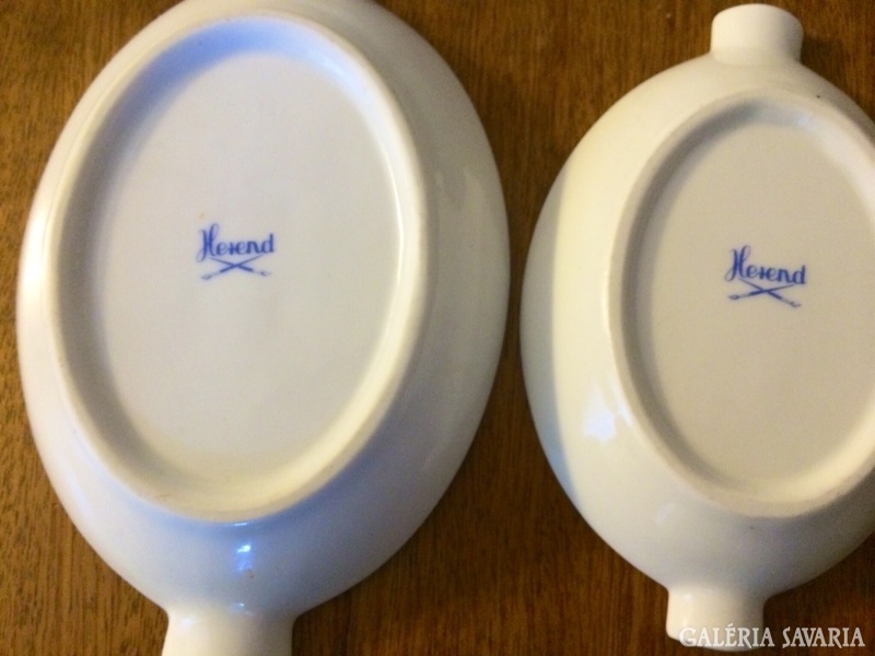 Herend rosehip ashtrays 2 pieces
