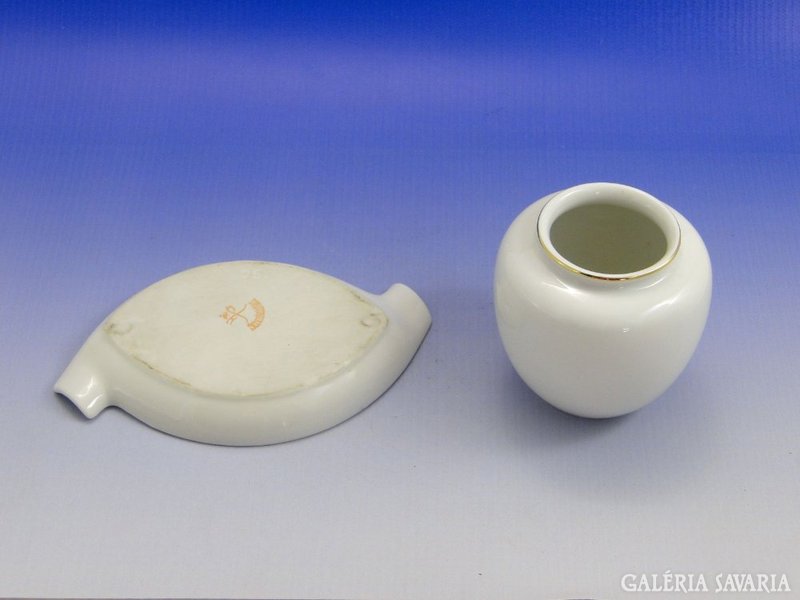 0061 Címeres porcelán váza hamutál BLANKENBURG