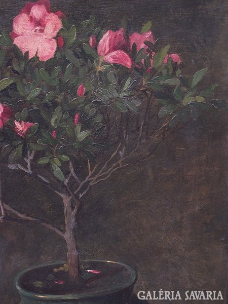 Anton Jank (1874-1956): Virágcsendélet