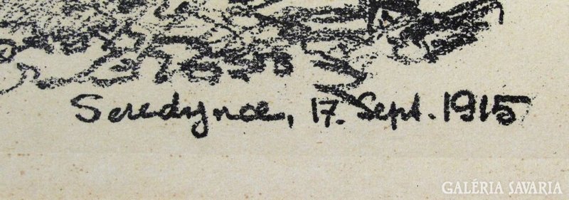 Schaeftlein, August : Harcvonalban 1915