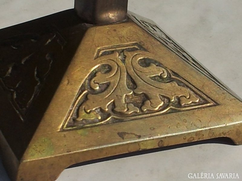 Bronze Art Nouveau candlestick