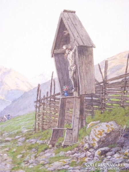 Ladislaus Edler v. Benesch-nek tulajdonítva (1845-1922): Alpesi látkép