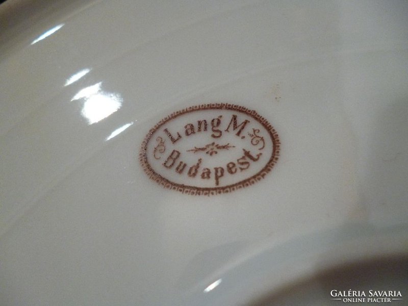 X622 Antik porcelán tál LANG M.