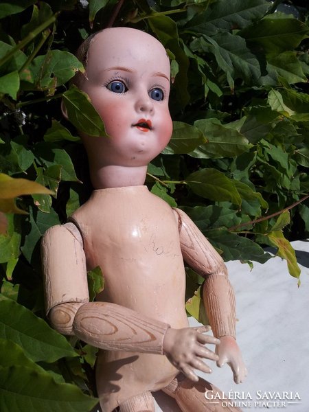 Antique porcelain head doll, Heubach Köppelsdorf