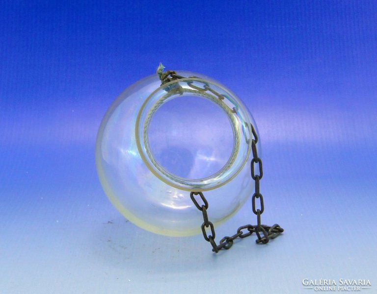 0A776 Antik különleges fújt üveg lombik