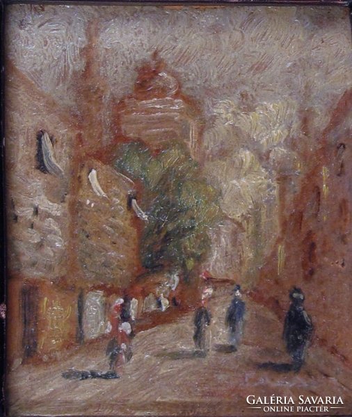 Magyar festő 1930 körül : Keleti utca