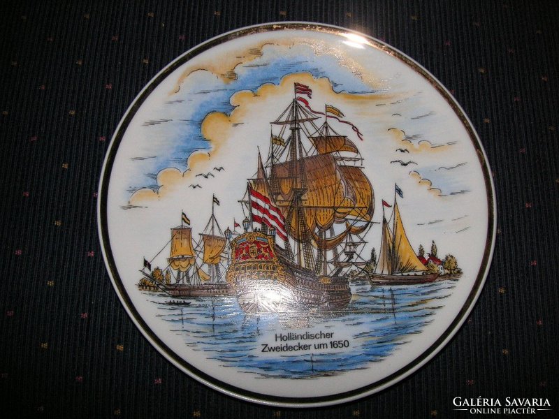 Netherlands, ship fleet, porcelain commemorative plate 1981.