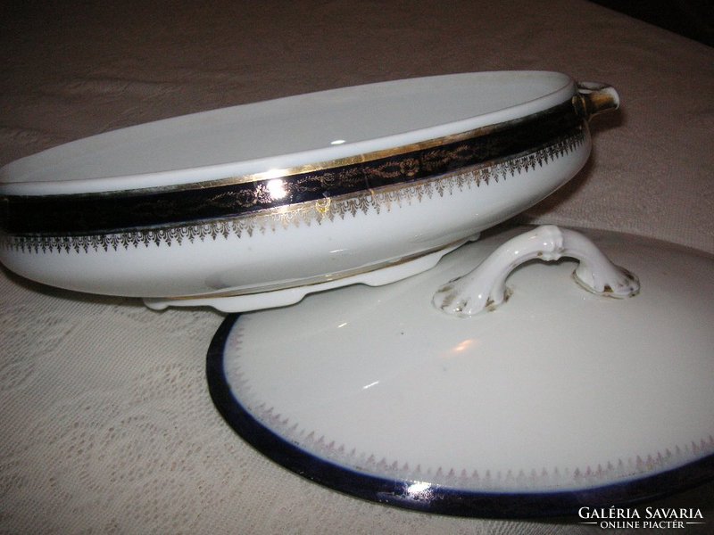 M. Z.   Moritz  Zdukauer  porcelántál , 30 cm aranyozása kissé kopott  ﻿