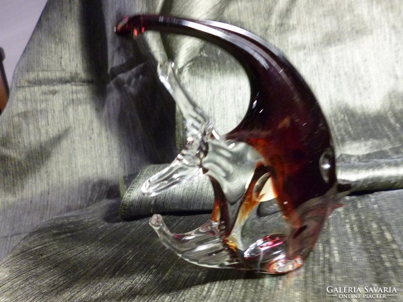 Muránói üveg halacska 12,5 cm