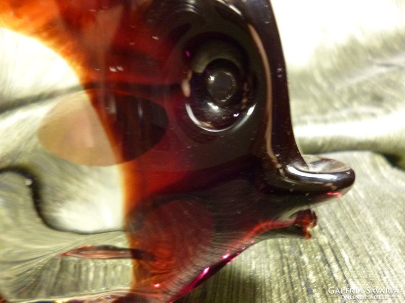 Muránói üveg halacska 12,5 cm