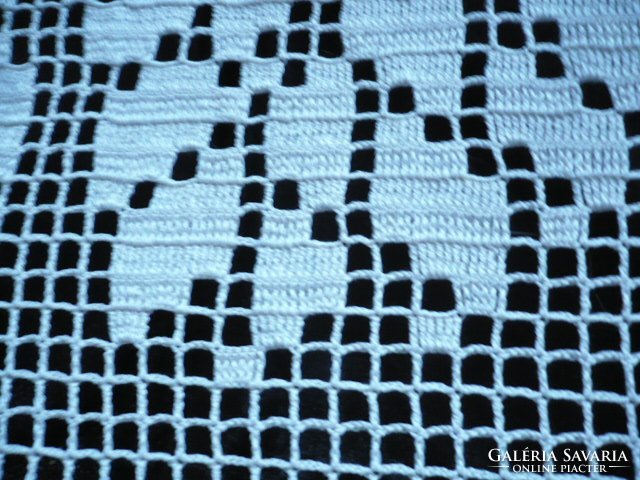 Spectacular crocheted lace curtain - 140x265 cm