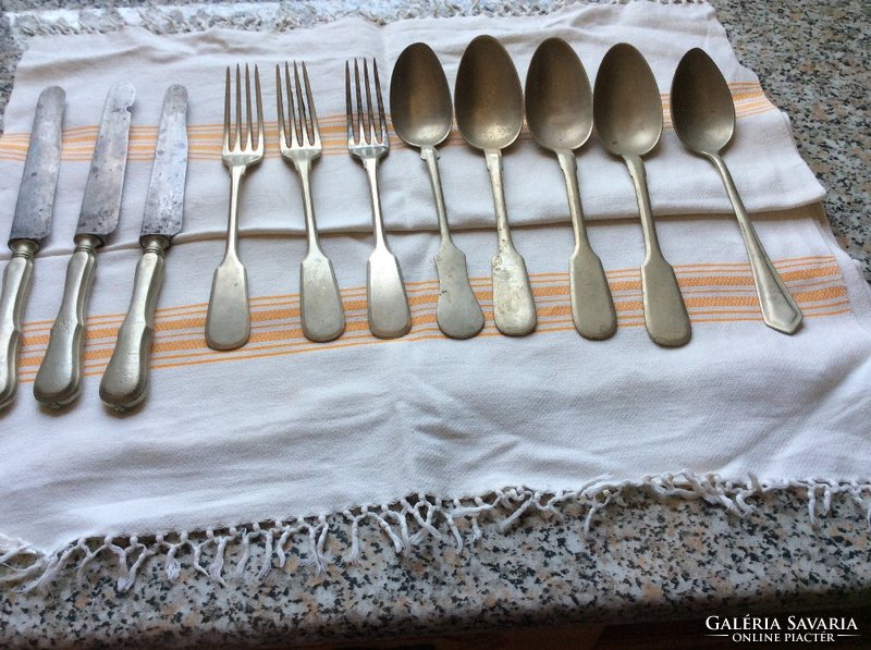Antique cutlery marked