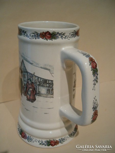 Sarreguemines beer mug