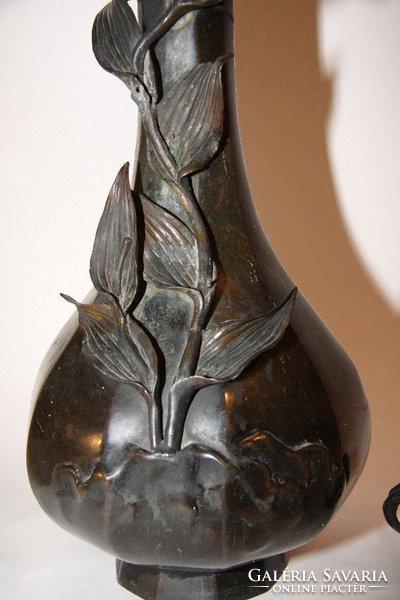 Bronz szecesziós  váza