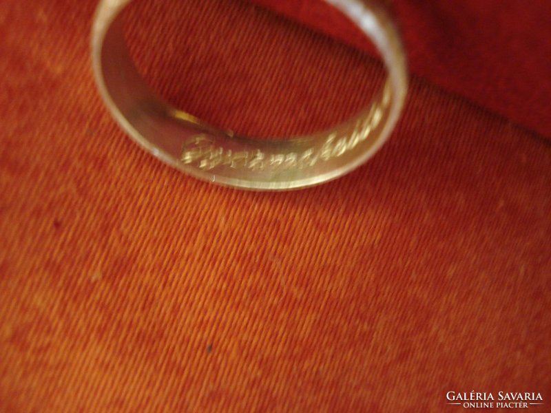 925-ös ezüst gyűrű gravírozott belül