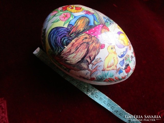 Giant 24cm Exclusive Large Old Easter Egg Pulp Rare Retro Decoration Bonbon Holder