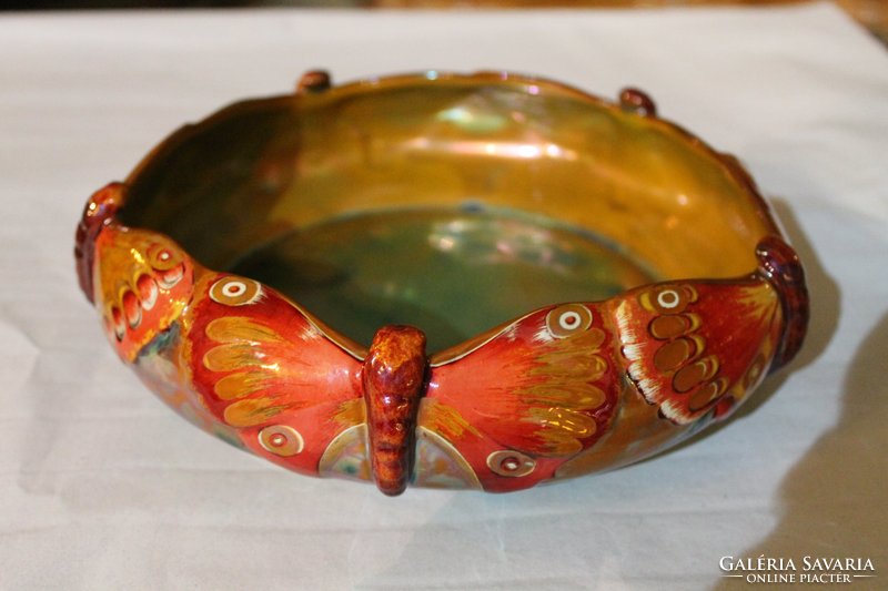 Zsolnay bowl-centerpiece