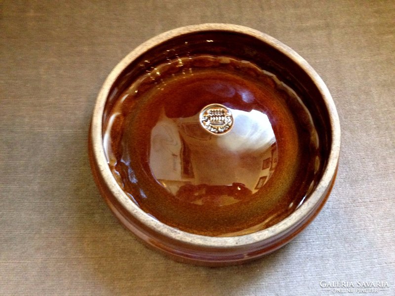 A large Zsolnay ashtray with a seal pressed into the mass!