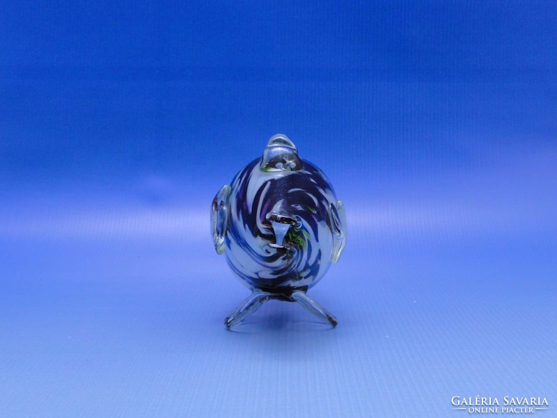 0B593 Muránói jellegű üveg díszhal 28,5 cm