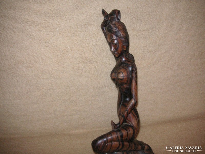 African lady, made of zebra wood
