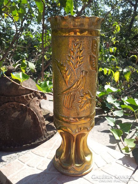 World War I copper gun vase, 27 cm