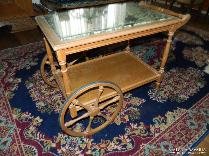 Carriage with marble slab
