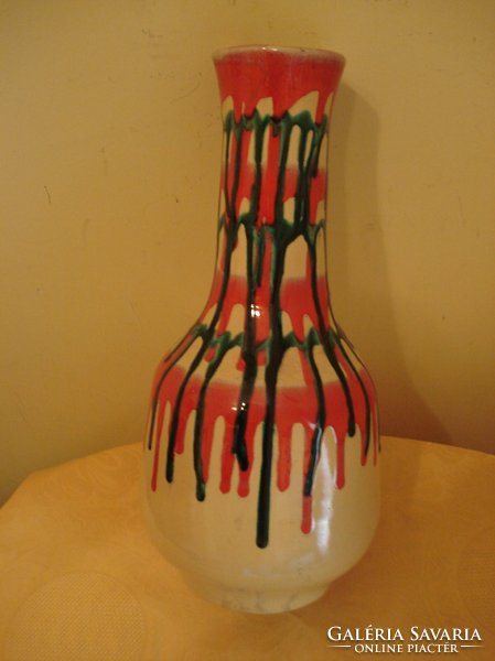 Nagyméretű RETRO iparművészeti kerámia váza