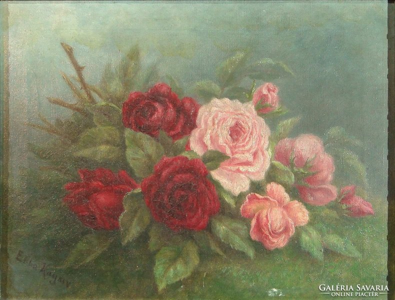0C204 Gabrielle Kayser (1902-?) : Rózsa csendélet
