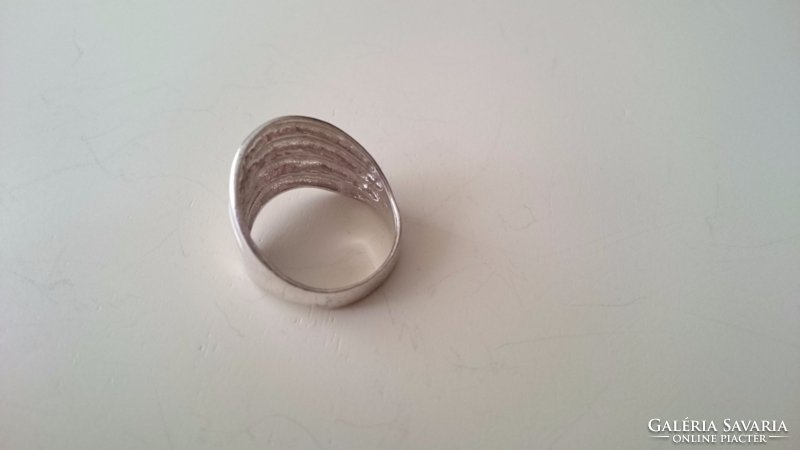 Letisztult szép ezüst gyűrű 