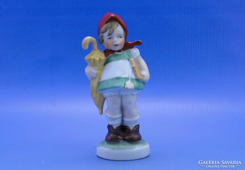 0C358 Fasold & Stauch német porcelán kislány figura
