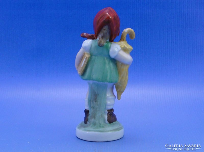 0C358 Fasold & Stauch német porcelán kislány figura
