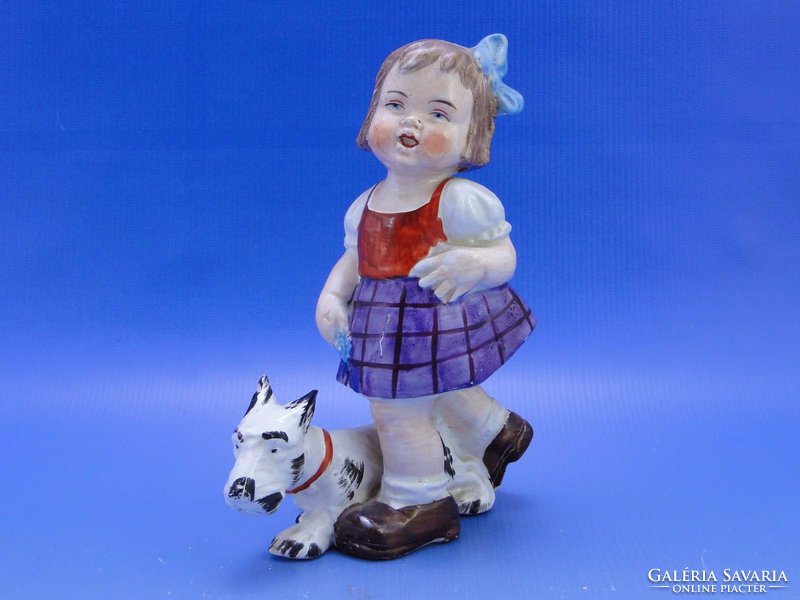 0C360 Régi SITZENDORF jelzett porcelán figura