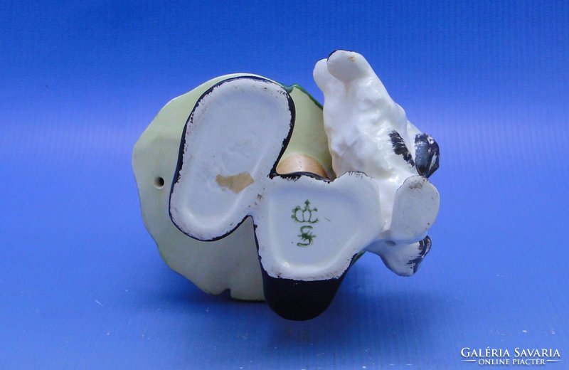 0C361 Régi SITZENDORF jelzett porcelán figura