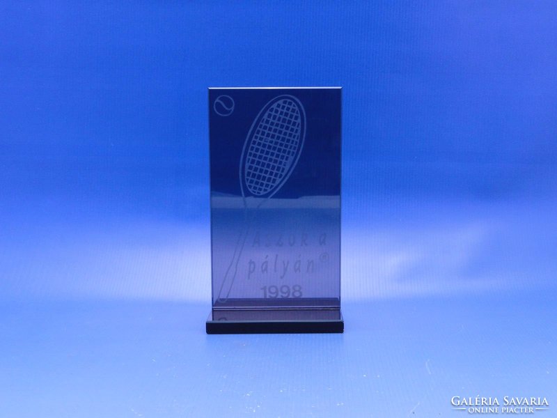 0C430 Különleges üveg tenisz sportdíj