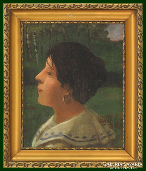 Fáy Dezső : Olasz nő 1904