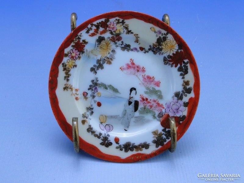 0C345 Régi japán porcelán tányér készlet 4 db
