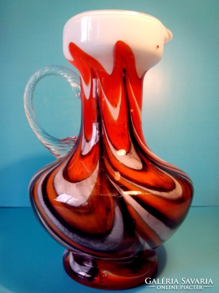 Carlo Moretti murano glass pouring amphora jug vase