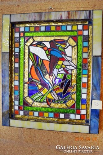 X. Wild ducks. Original 3d. Tiffany wall picture sale!