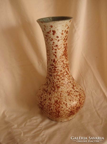 Jelzett nagyméretű retro kerámia váza