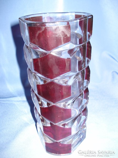 Különleges art deco üveg váza