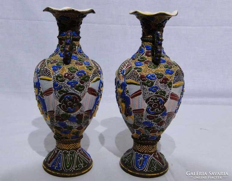 6062 Antik Satsuma váza pár
